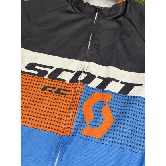 SCOTT RC Pro Cycling Jersey Short Sleeve | Men’s Size Small | Blue Orange Black - Picture 4 of 7